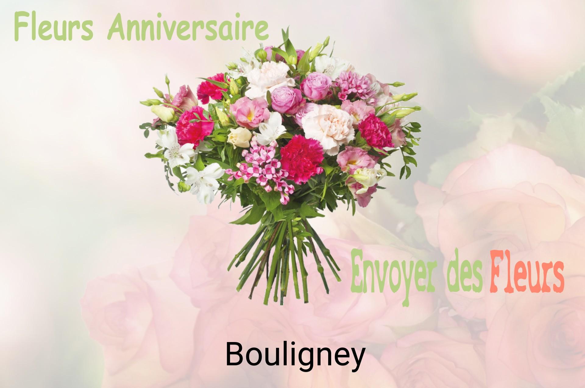 Bouquet de fleurs d’anniversaire livré à Bouligney